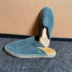Ubuntu Life Women’s 8 Indigo Blue Suede Lamu Mules Shoes